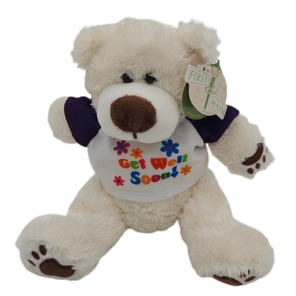 NWT
First & Main
Get Well Soon Winter
White
Fuzzy Bear 7" Seated
Cute